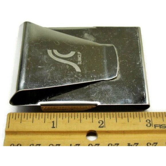 Slim Clip Money Clip Stainless Steel Wallet Credit Card  Silver - Picture 6 of 9